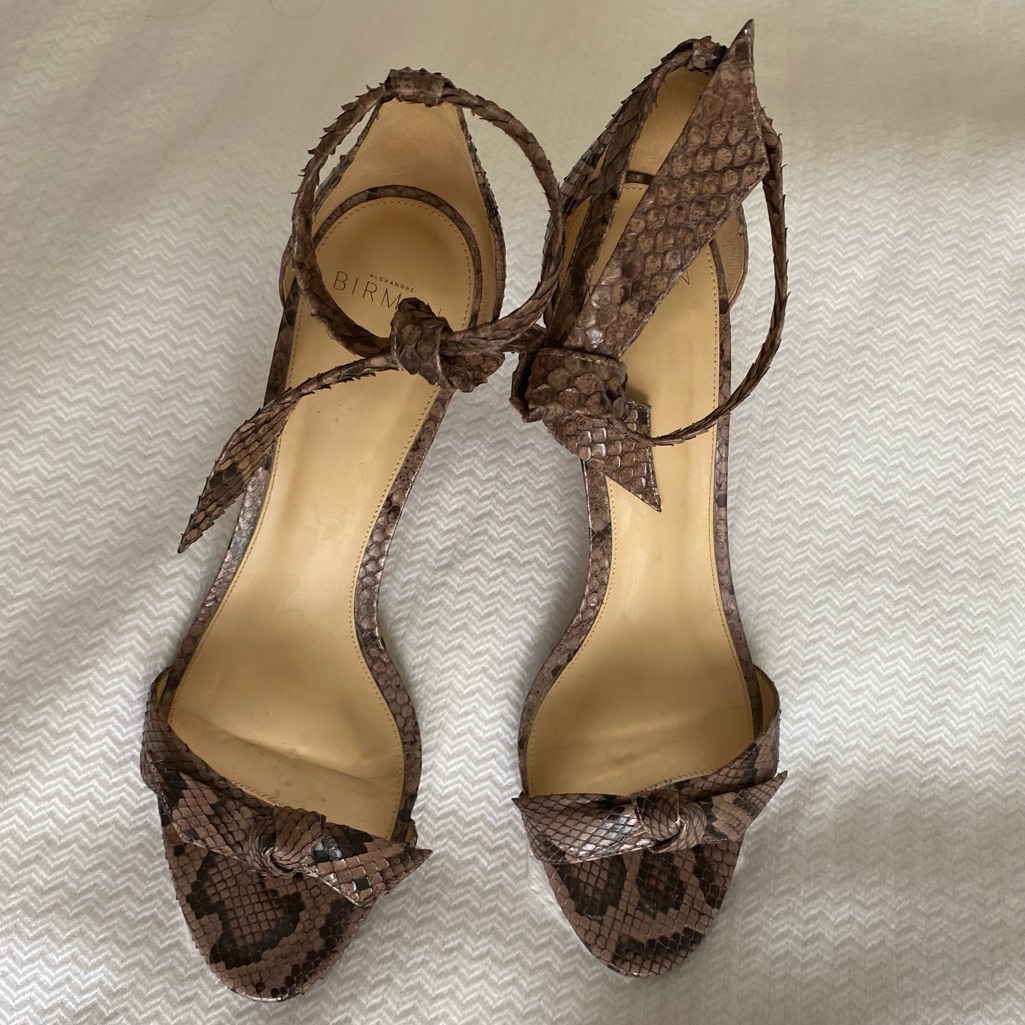 Alexandre Birman Clarita 75 Python Sz 41